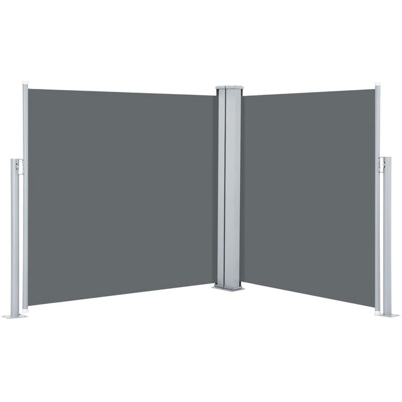 

Toldo lateral retráctil gris antracita 100x600 cm - Antracita