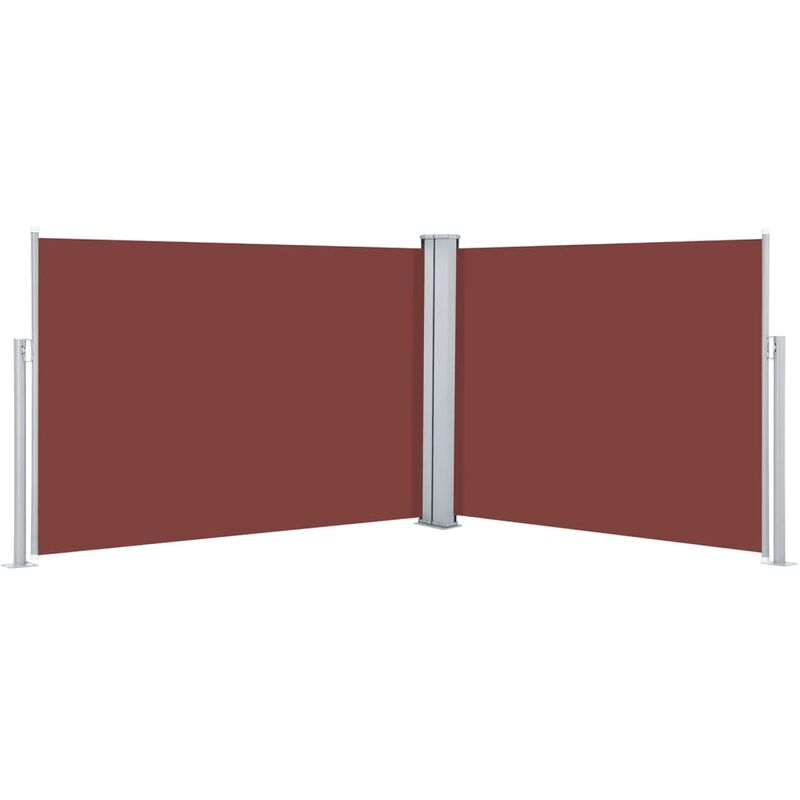 

Toldo lateral retráctil marrón 100x1000 cm - Marrón