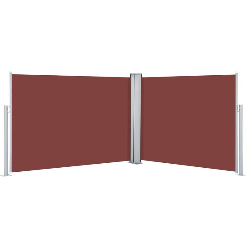 

Toldo lateral retráctil marrón 120x1000 cm - Marrón