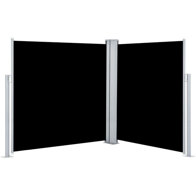 

Toldo lateral retráctil negro 140x600 cm - Negro