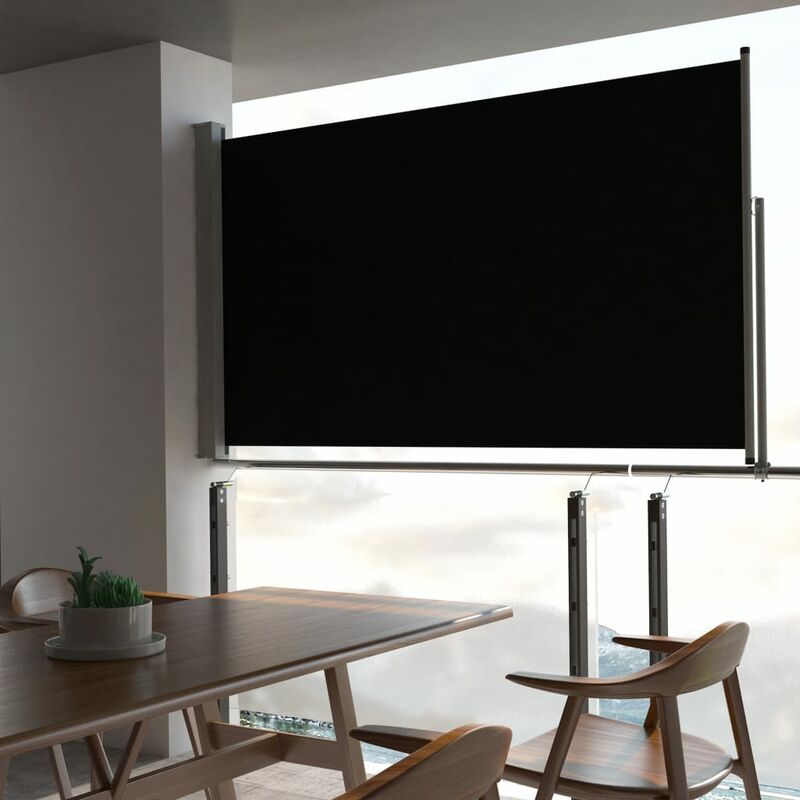 

Toldo lateral retráctil para patio 140x300 cm negro - Negro