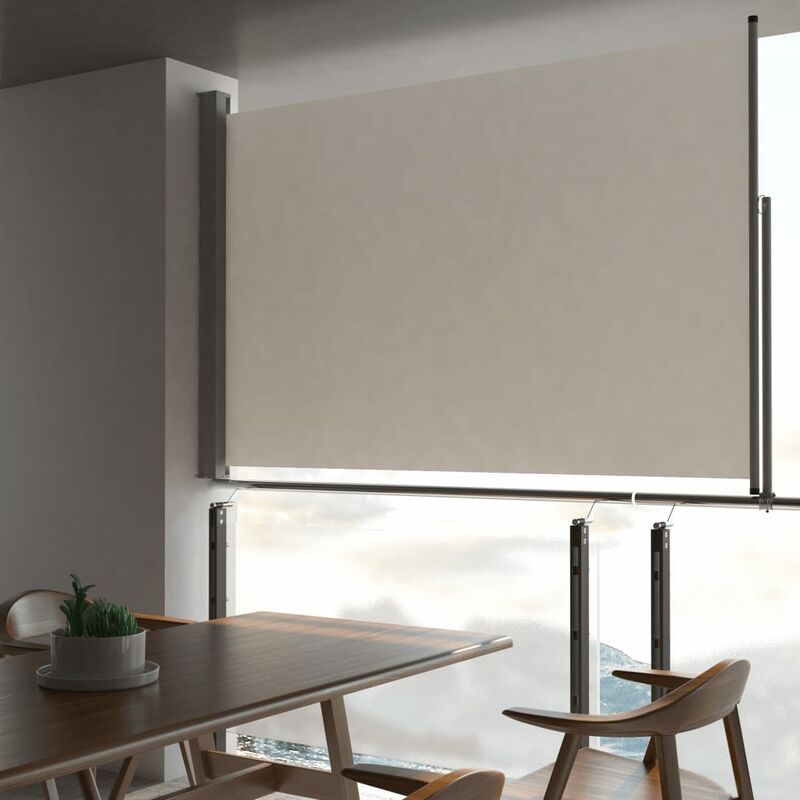 

Toldo lateral retráctil para patio 160x300 cm crema - Crema