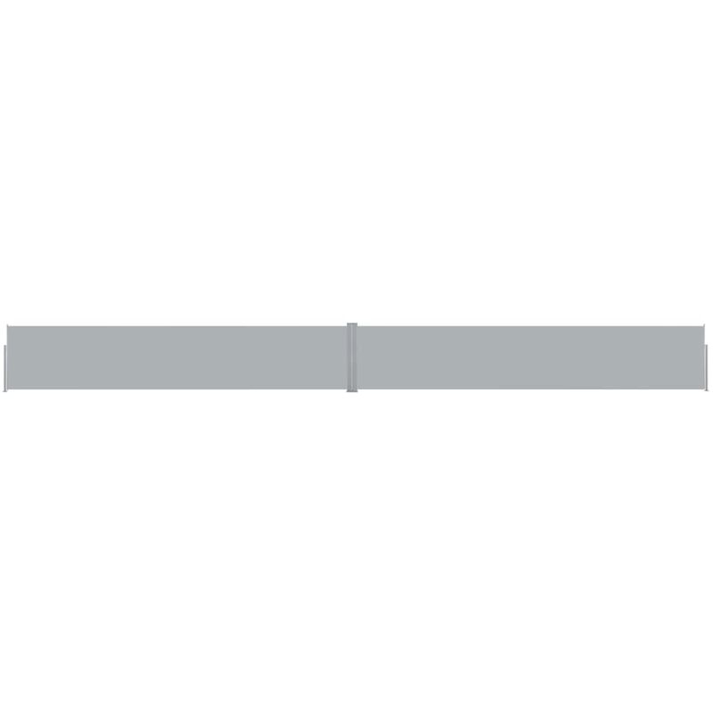 

Toldo lateral retráctil para patio gris antracita 140x1200 cm - Antracita