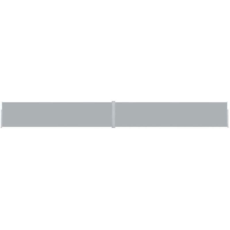 

Toldo lateral retráctil para patio gris antracita 170x1200 cm - Antracita
