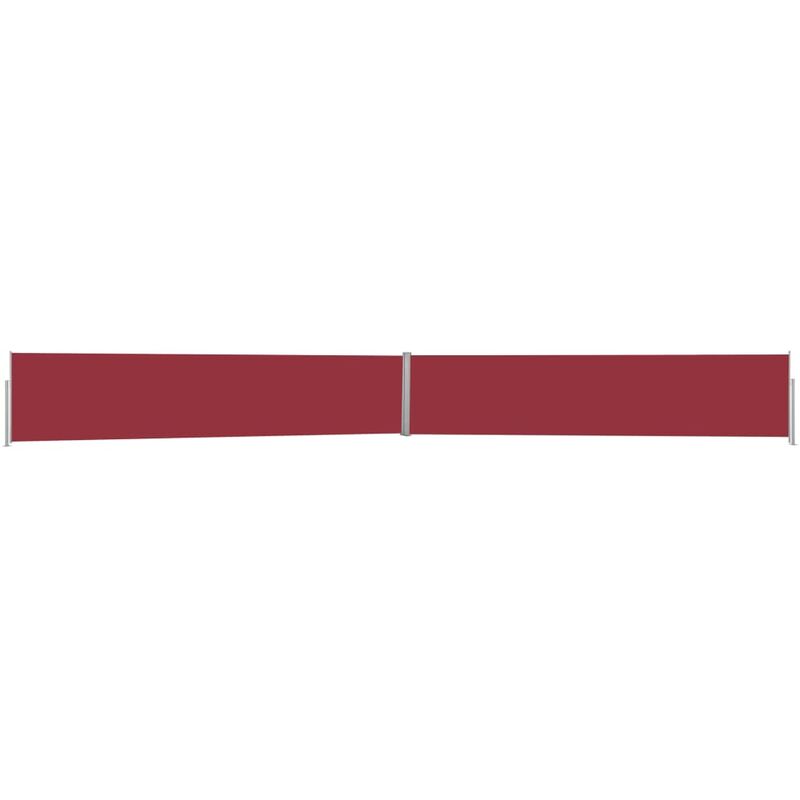 

Toldo lateral retráctil para patio rojo 140x1200 cm - Rojo
