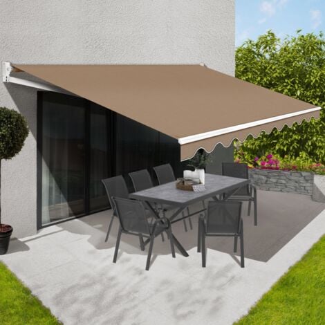 Toldo manual 3,80x3 m topo