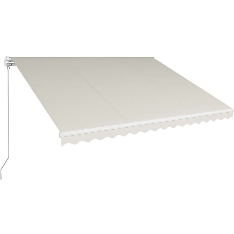 

Toldo manual retractil color crema 400x300 cm