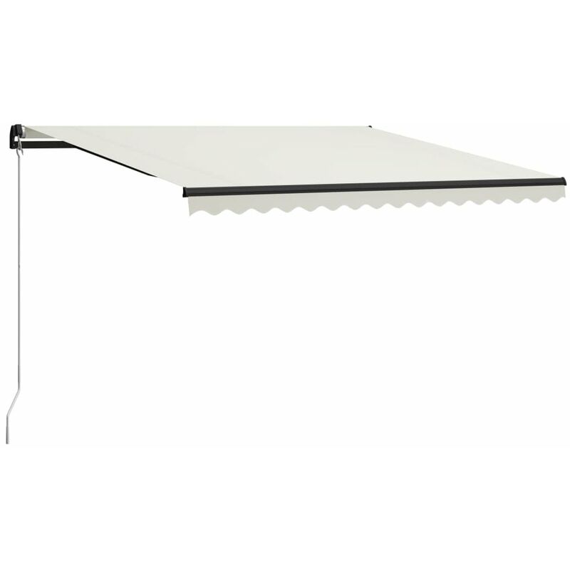 

Toldo manual retractil color crema 400x300 cm