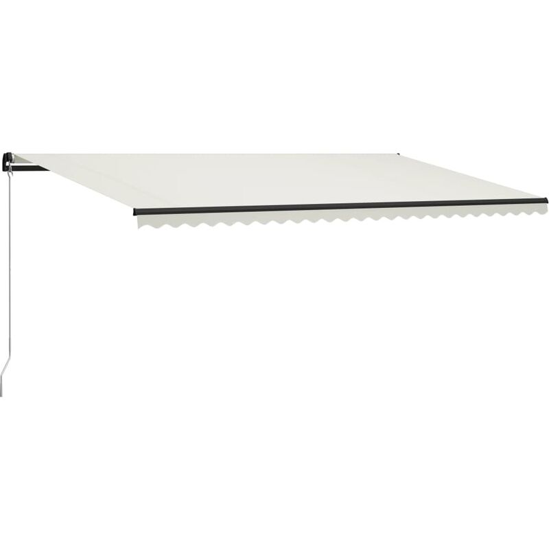

Toldo manual retráctil color crema 600x300 cm