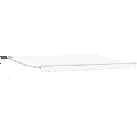 Toldo manual retráctil con LEDs 4 x 3 m