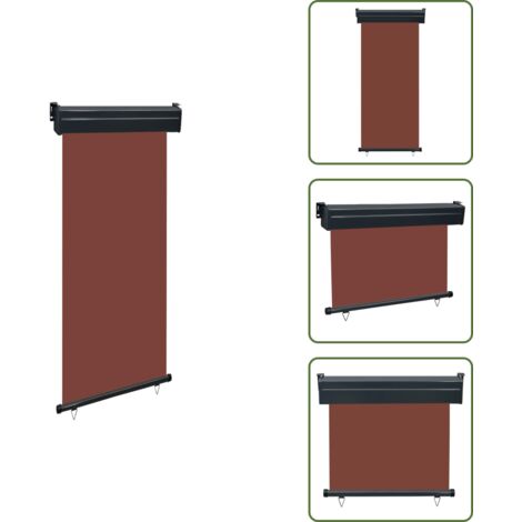 Toldo marrón - vidaXL Toldo lateral de balcón marrón 85x250 cm - Toldo UV