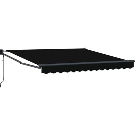 Toldo Negro 3 x 25 m Poliester y metal