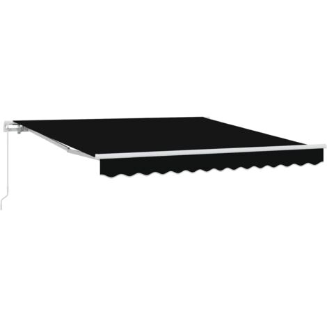 Toldo Negro 3 x 2,5 m Poliester y metal