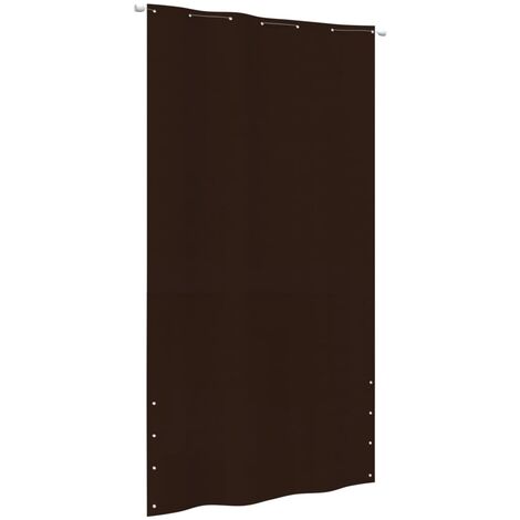 Toldo pantalla para balcón tela oxford marrón 140x240 cm vidaXL