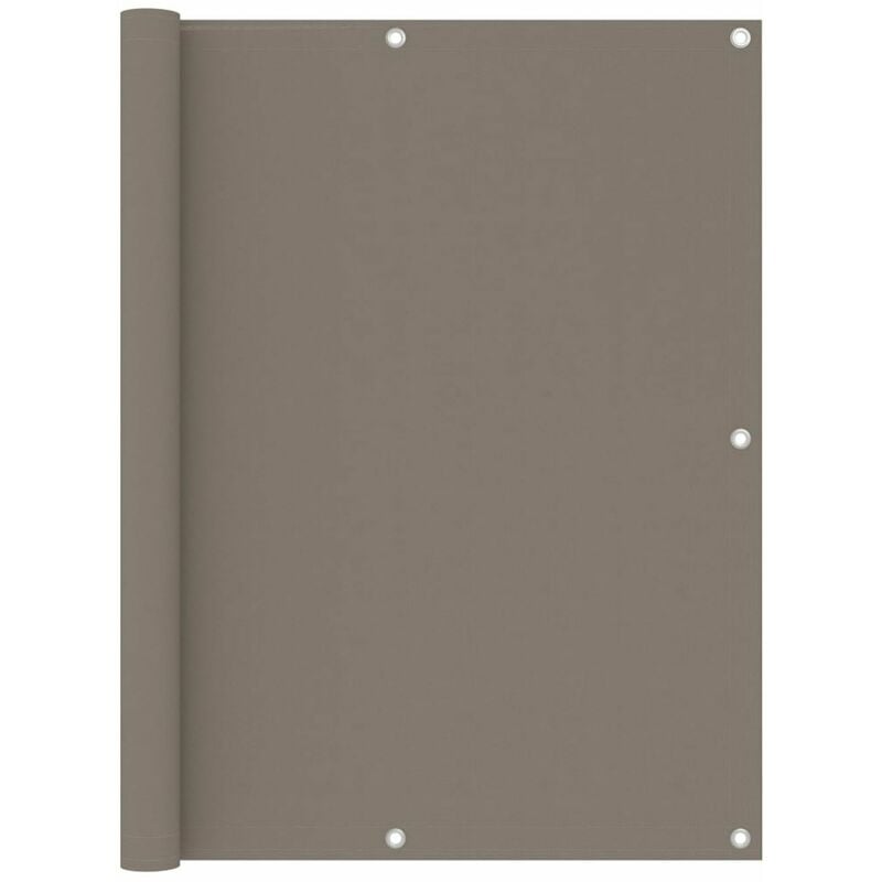 

Toldo para balcon de tela oxford gris taupe 120x600 cm