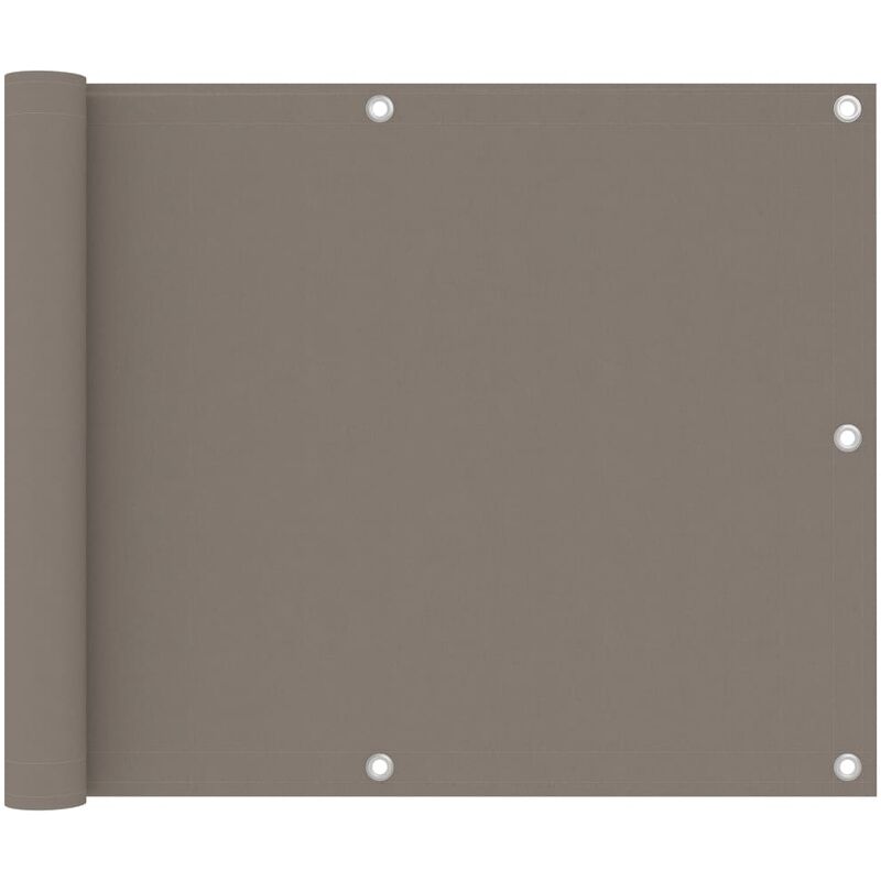 

Youthup - Toldo para balcón de tela Oxford gris taupe 75x300 cm - Gris Topo