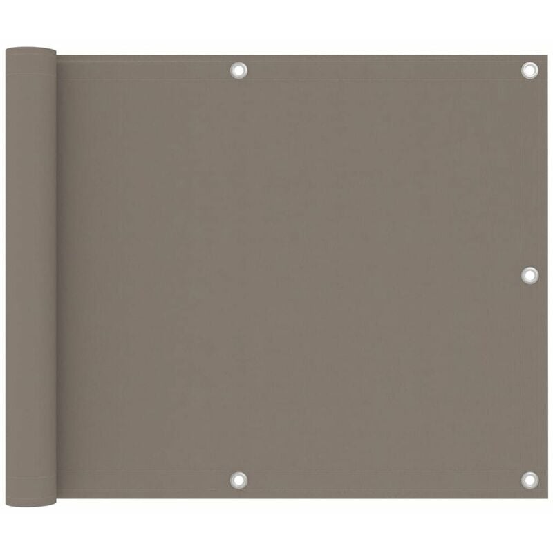 

Toldo para balcon de tela Oxford gris taupe 75x400 cm