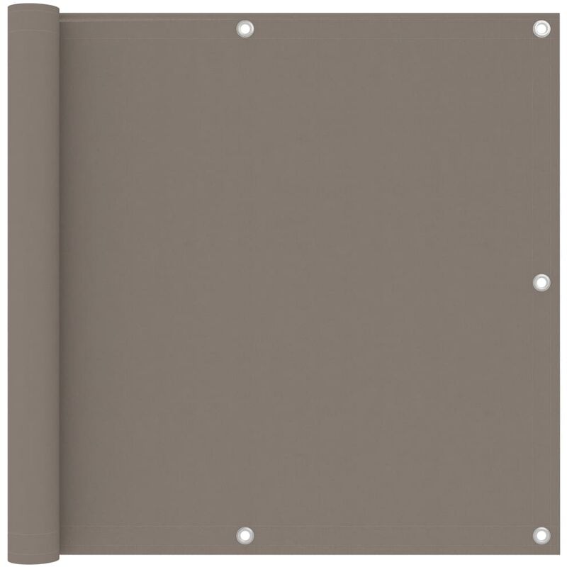 

Toldo para balcón de tela oxford gris taupe 90x500 cm - Gris Topo