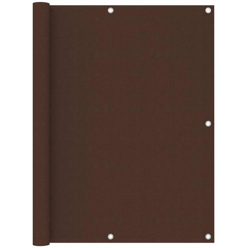 

Toldo para balcon de tela oxford marron 120x600 cm