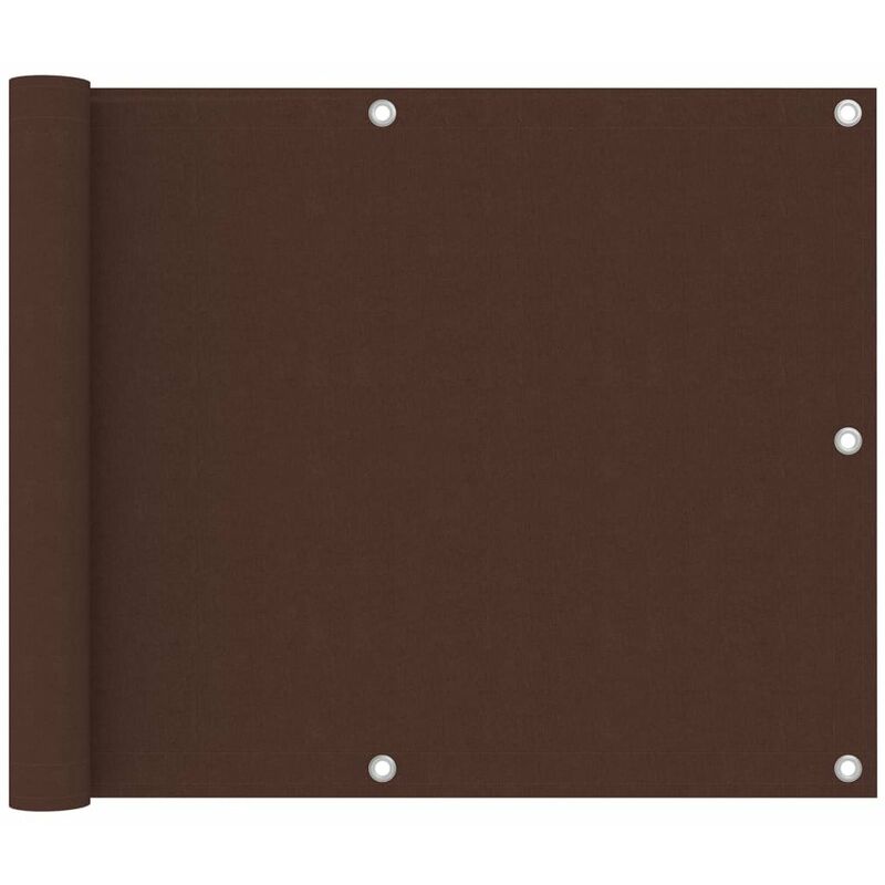 

Toldo para balcon de tela oxford marron 75x600 cm