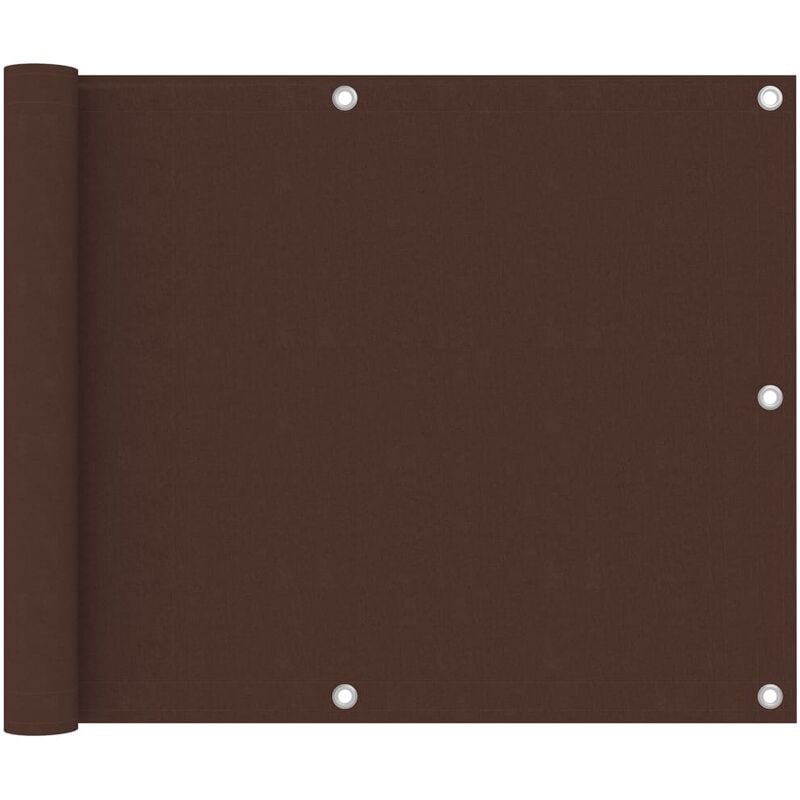 

Toldo para balcón de tela oxford marrón 75x600 cm - Marrón