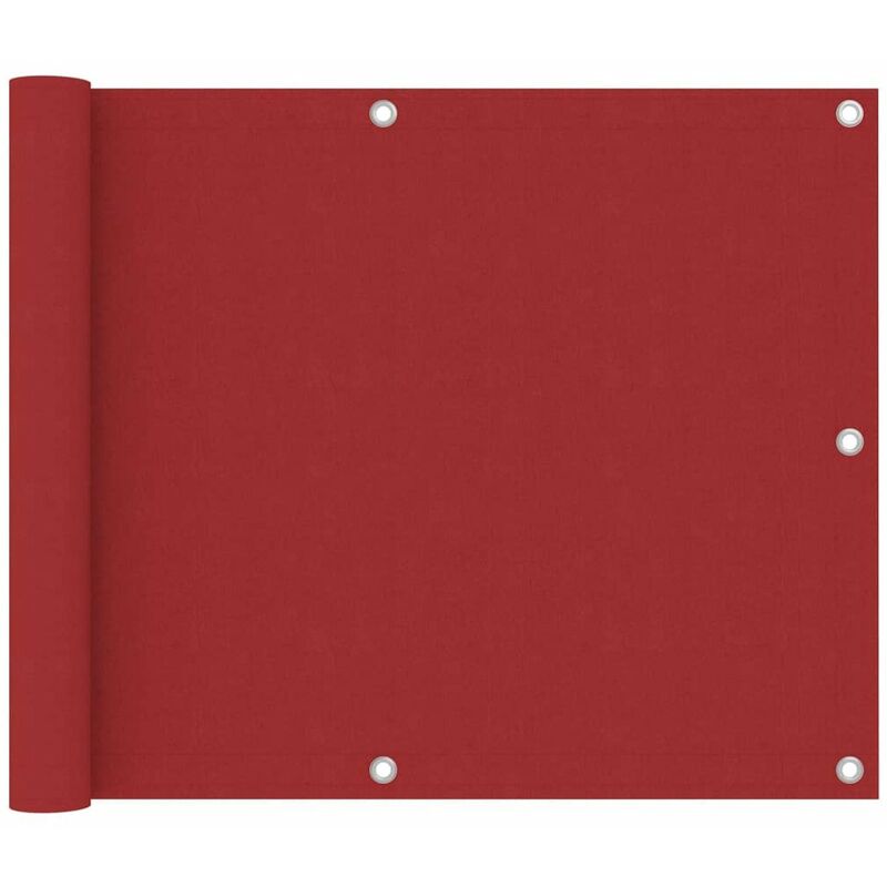 

Toldo para balcon de tela oxford rojo 75x600 cm