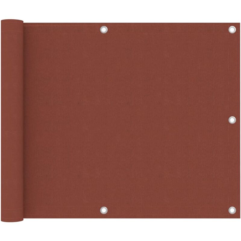 

Toldo para balcón de tela oxford terracota 75x500 cm