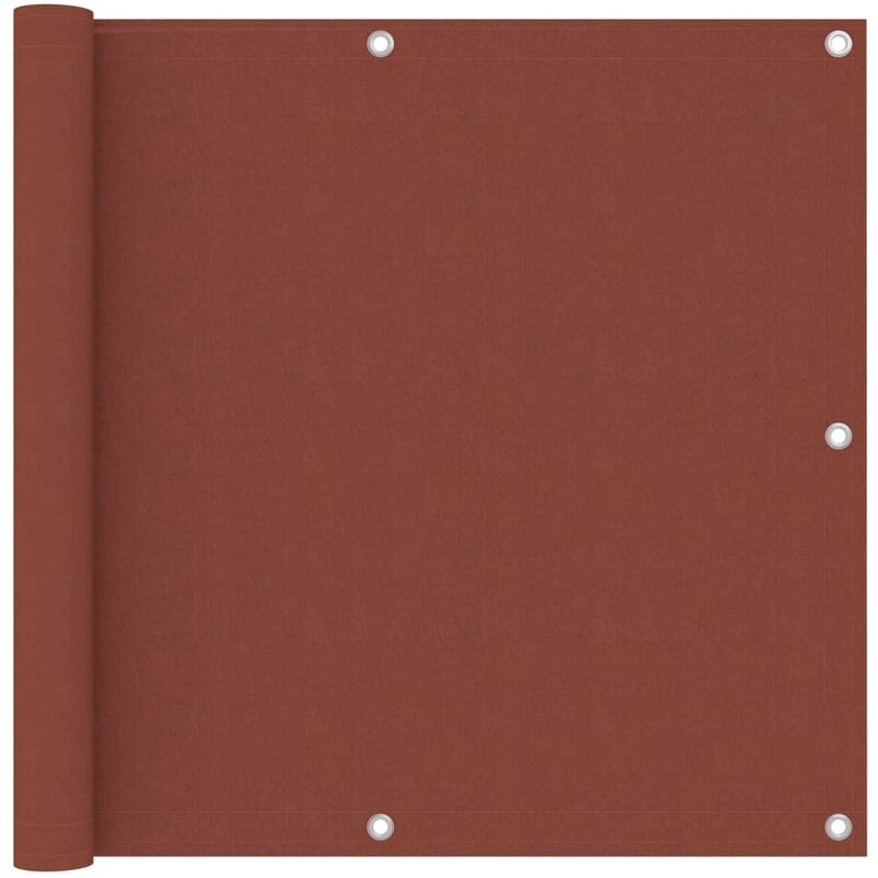 

Toldo para balcón de tela oxford terracota 90x500 cm