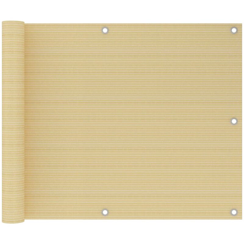 

Youthup - Toldo para balcón HDPE beige 75x400 cm - Beige