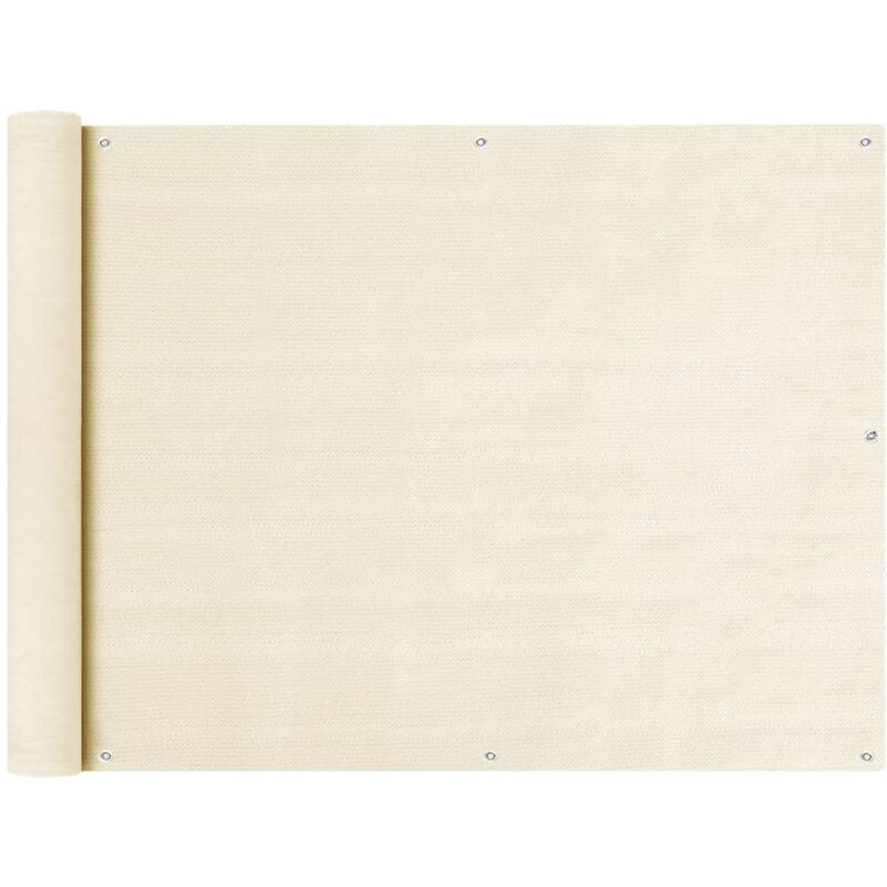 

Toldo para balcón HDPE crema 90x400 cm - Crema