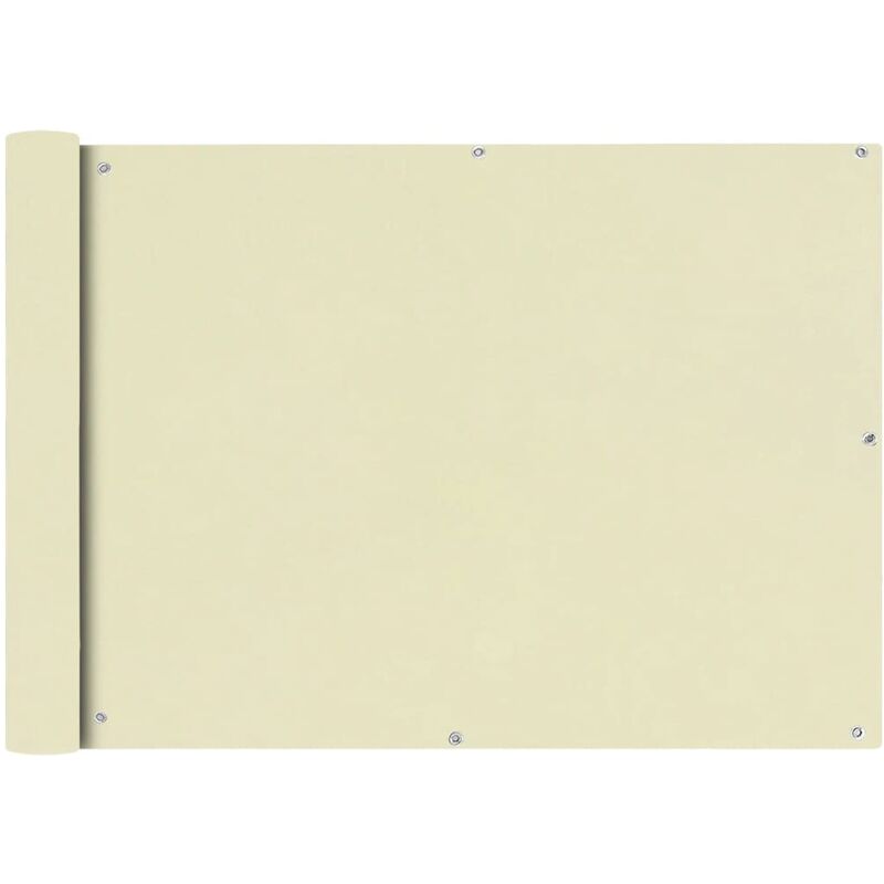 

Youthup - Toldo para balcón tela oxford 75x400 cm crema - Crema