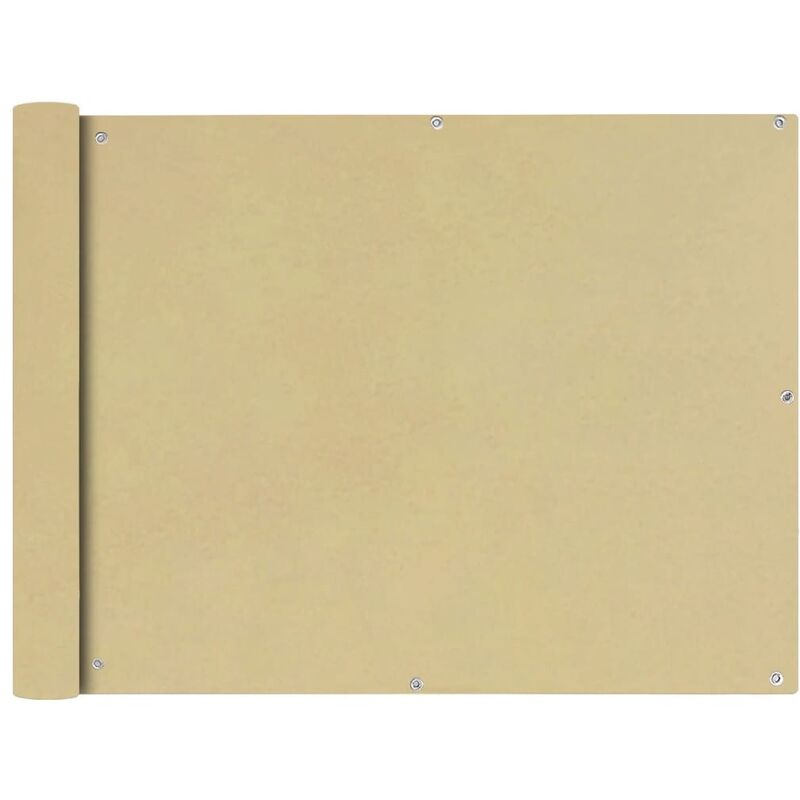 

Toldo para balcón tela oxford 90x600 cm beige - Beige