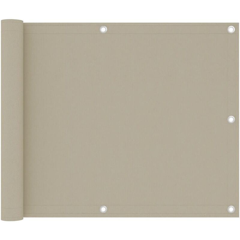 

Youthup - Toldo para balcón tela oxford beige 75x300 cm - Beige