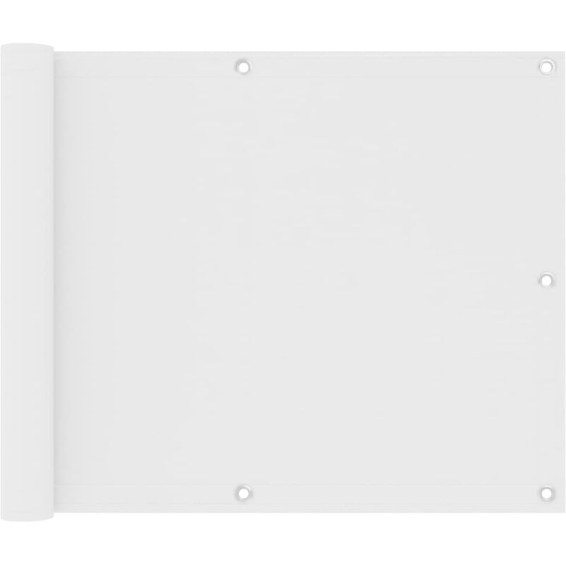 

Youthup - Toldo para balcón tela oxford blanco 75x400 cm - Blanco
