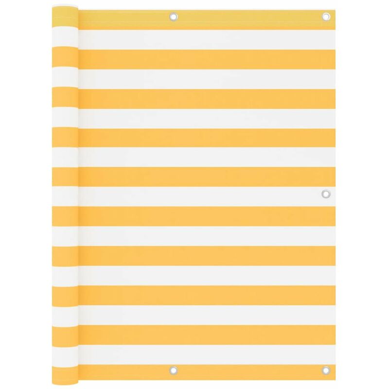 

Toldo para balcon tela oxford blanco y amarillo 120x500 cm
