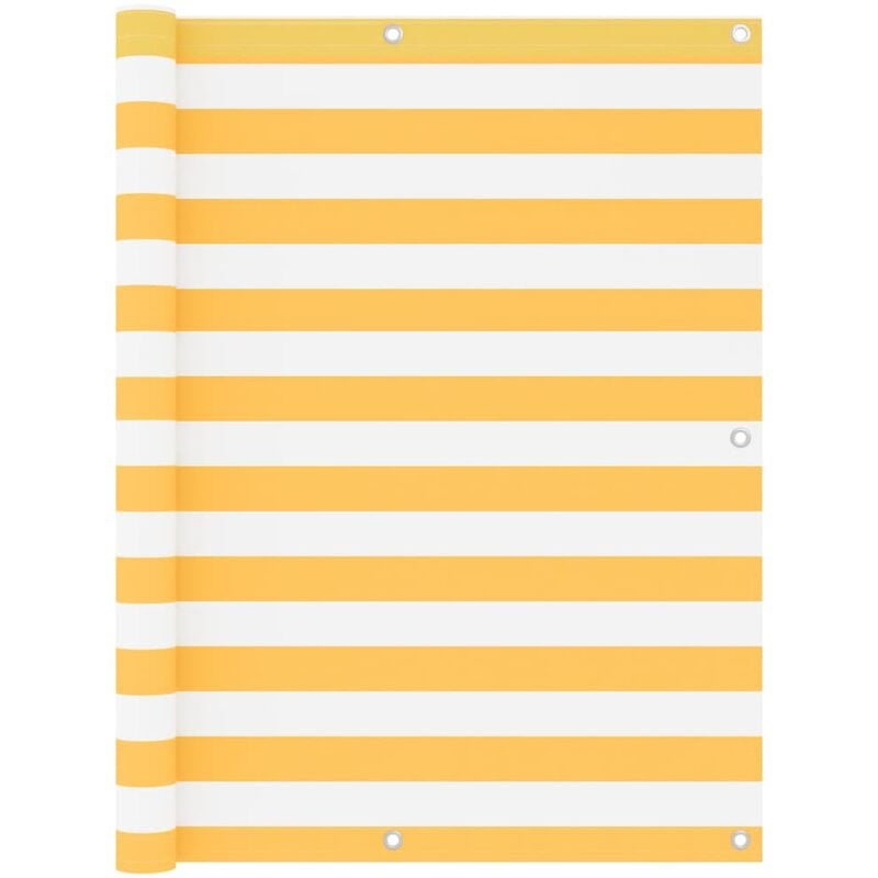 

Toldo para balcón tela oxford blanco y amarillo 120x500 cm - Multicolor