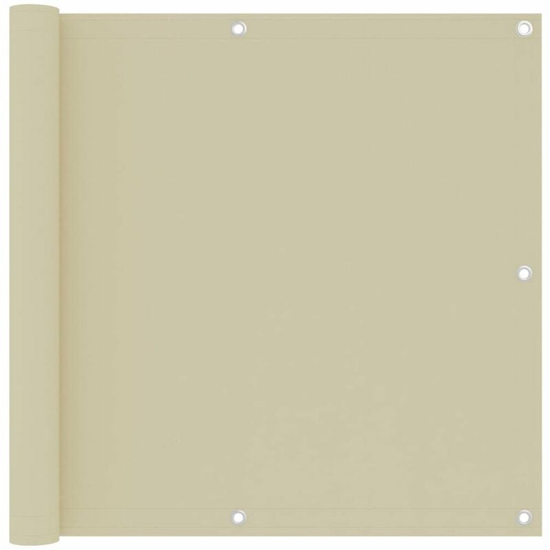 

Toldo para balcon tela oxford color crema 90x500 cm