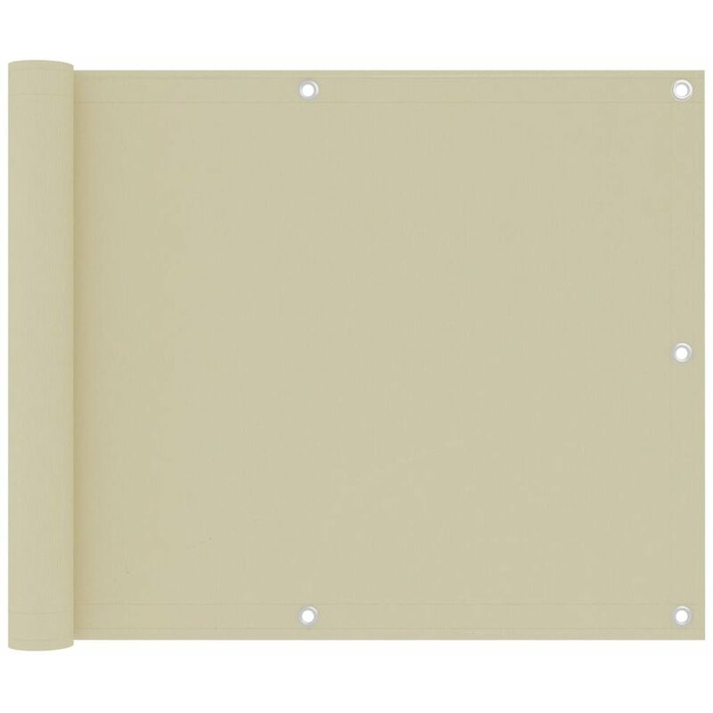 

Toldo para balcon tela oxford crema 75x300 cm
