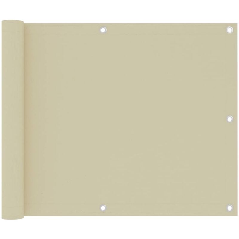 

Youthup - Toldo para balcón tela oxford crema 75x300 cm - Crema
