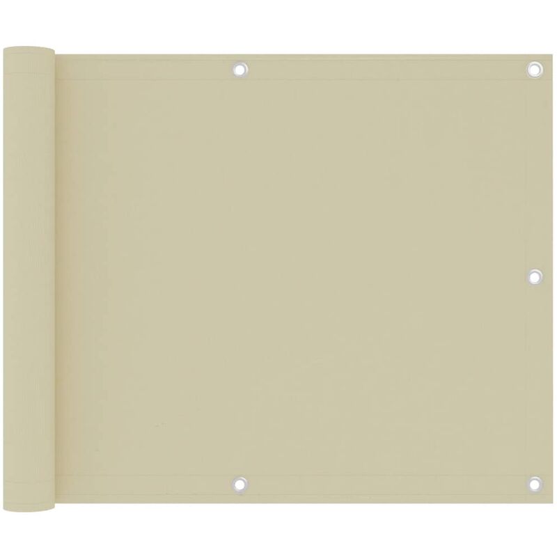 

Youthup - Toldo para balcón tela oxford crema 75x500 cm - Crema