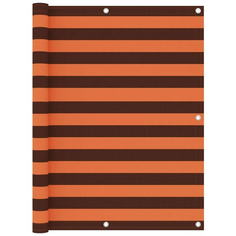 

Toldo para balcon tela oxford naranja y marron 120x400 cm