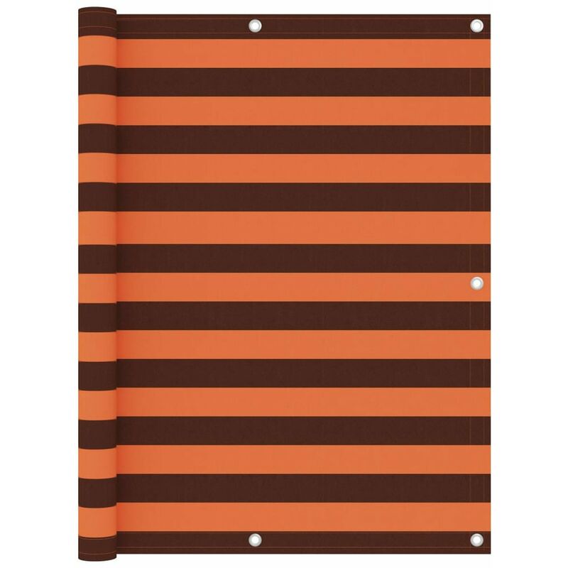 

Toldo para balcon tela oxford naranja y marron 120x500 cm