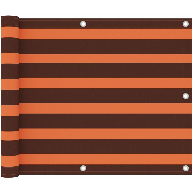 

Youthup - Toldo para balcón tela oxford naranja y marrón 75x300 cm - Multicolor
