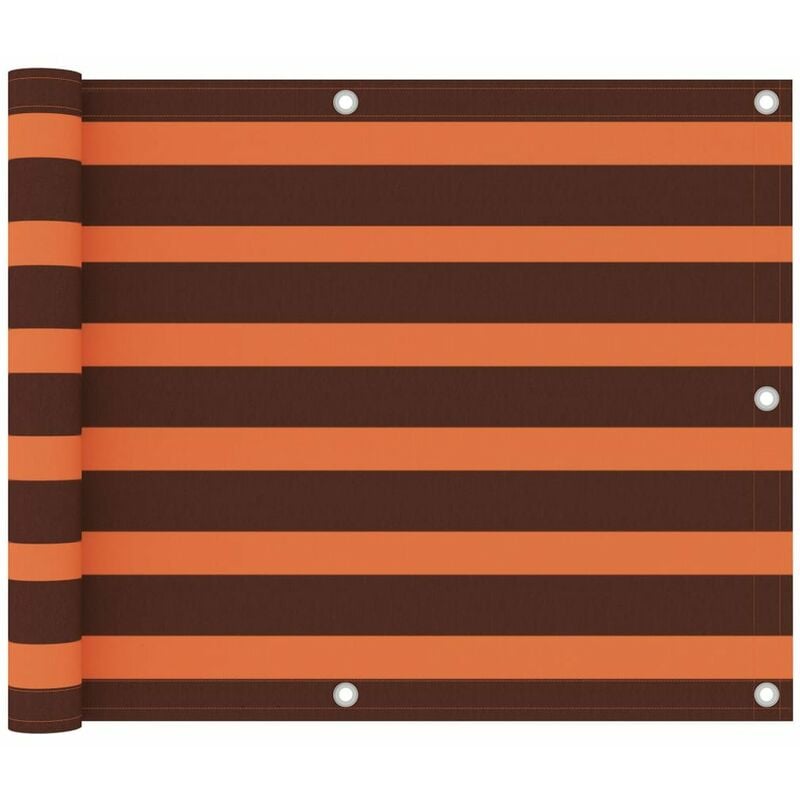 

Toldo para balcon tela oxford naranja y marron 75x500 cm