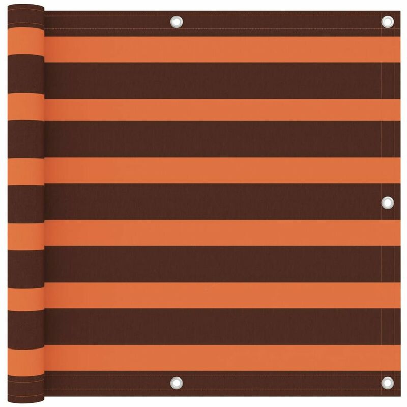 

Toldo para balcon tela oxford naranja y marron 90x600 cm