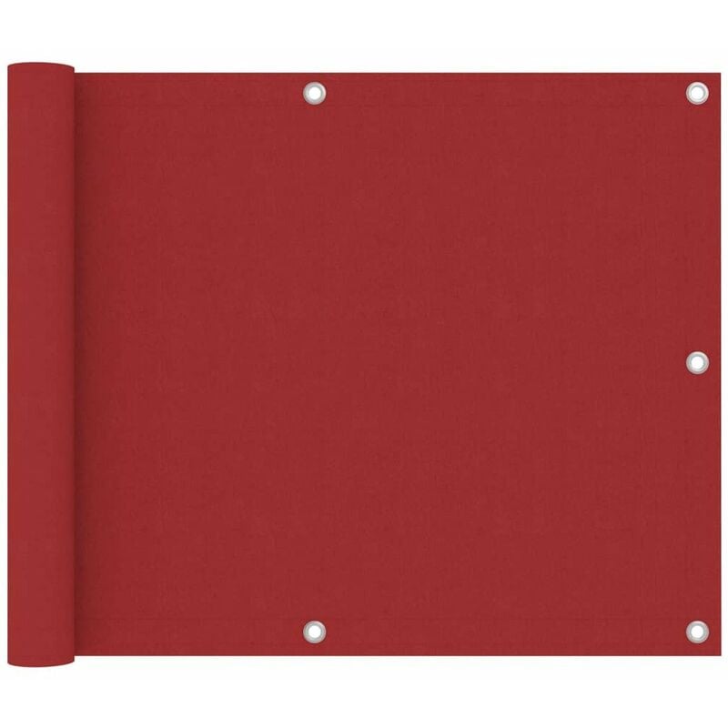 

Toldo para balcon tela oxford rojo 75x400 cm