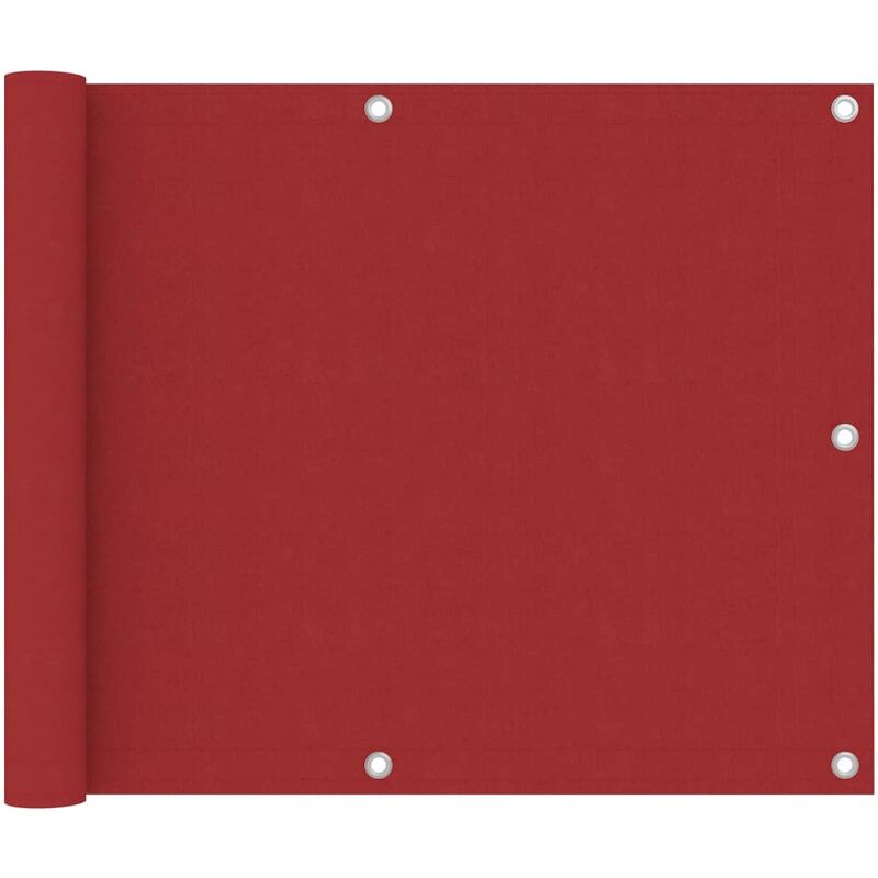 

Youthup - Toldo para balcón tela oxford rojo 75x400 cm - Rojo