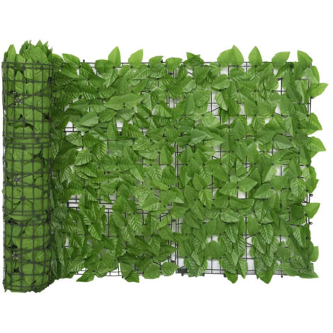 Toldo para balcón con hojas verde 300x75 cm