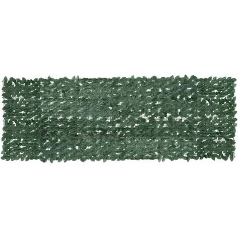 Toldo para balcón con hojas verde oscuro 300x100 cm
