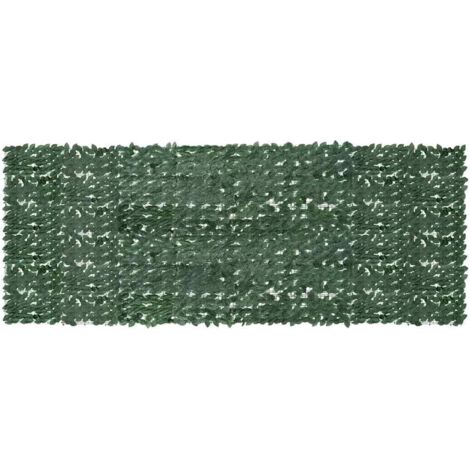 Toldo para balcón con hojas verde oscuro 400x150 cm